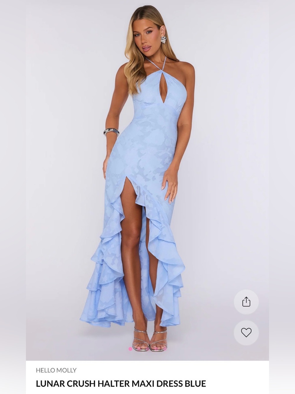 Hello Molly Lunar Crush Halter Maxi Dress